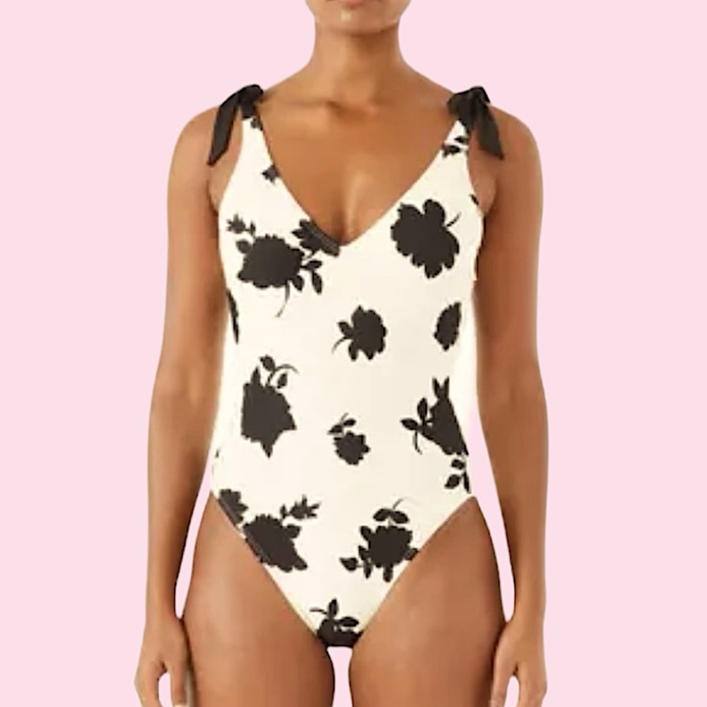Kate Spade Shoulder Bow Tie One Piece